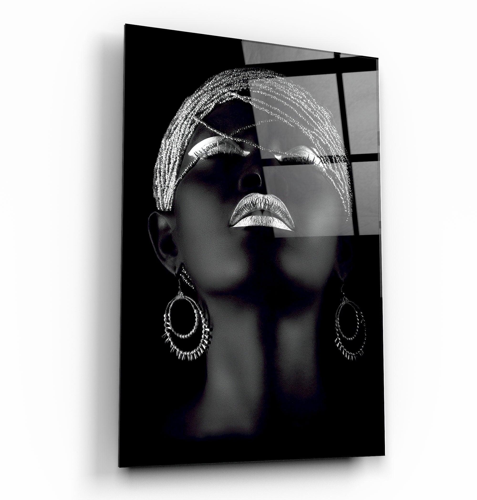 Freedom Of Silver | Glass Wall Art - Artdesigna