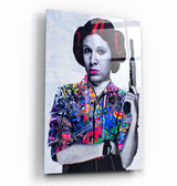 Vintage Leia | Glass Wall Art