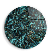 ・"Dark Sea"・Rounded Glass Wall Art - ArtDesigna Glass Printing Wall Art