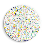 ・"Pastel Terrazzo"・Rounded Glass Wall Art - ArtDesigna Glass Printing Wall Art