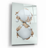 Supra Round Heads V5 | Designer's Collection Glass Wall Art