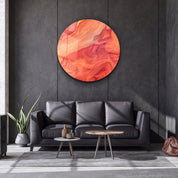 ・"Like Mars"・Rounded Glass Wall Art - ArtDesigna Glass Printing Wall Art