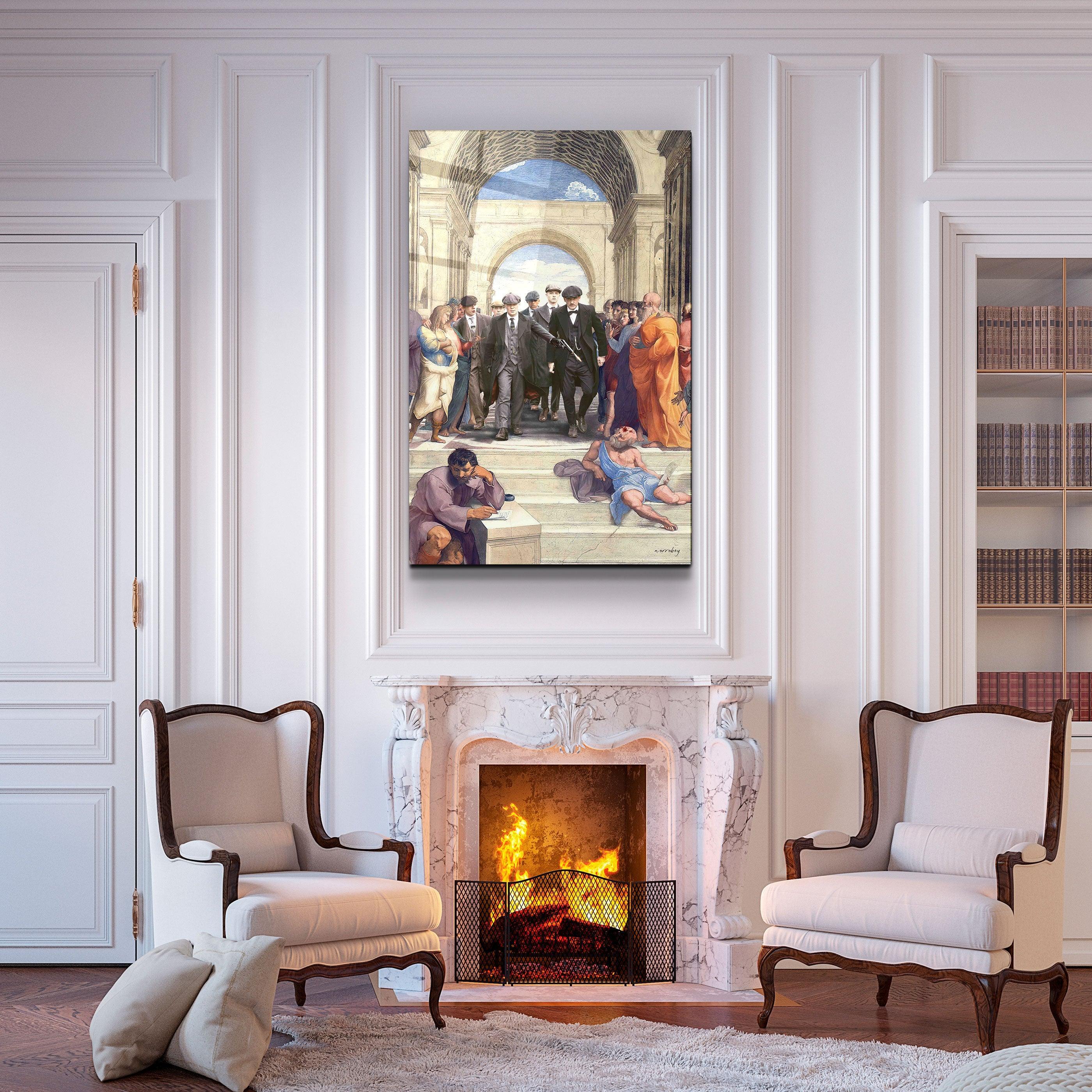 ・"Shelby Attitude Athens "・Designers Collection Glass Wall Art - ArtDesigna Glass Printing Wall Art