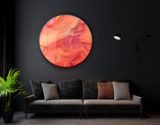 ・"Like Mars"・Rounded Glass Wall Art - ArtDesigna Glass Printing Wall Art