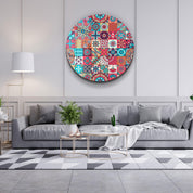 ・"Mosaics"・Rounded Glass Wall Art - ArtDesigna Glass Printing Wall Art