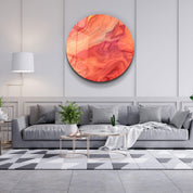 ・"Like Mars"・Rounded Glass Wall Art - ArtDesigna Glass Printing Wall Art