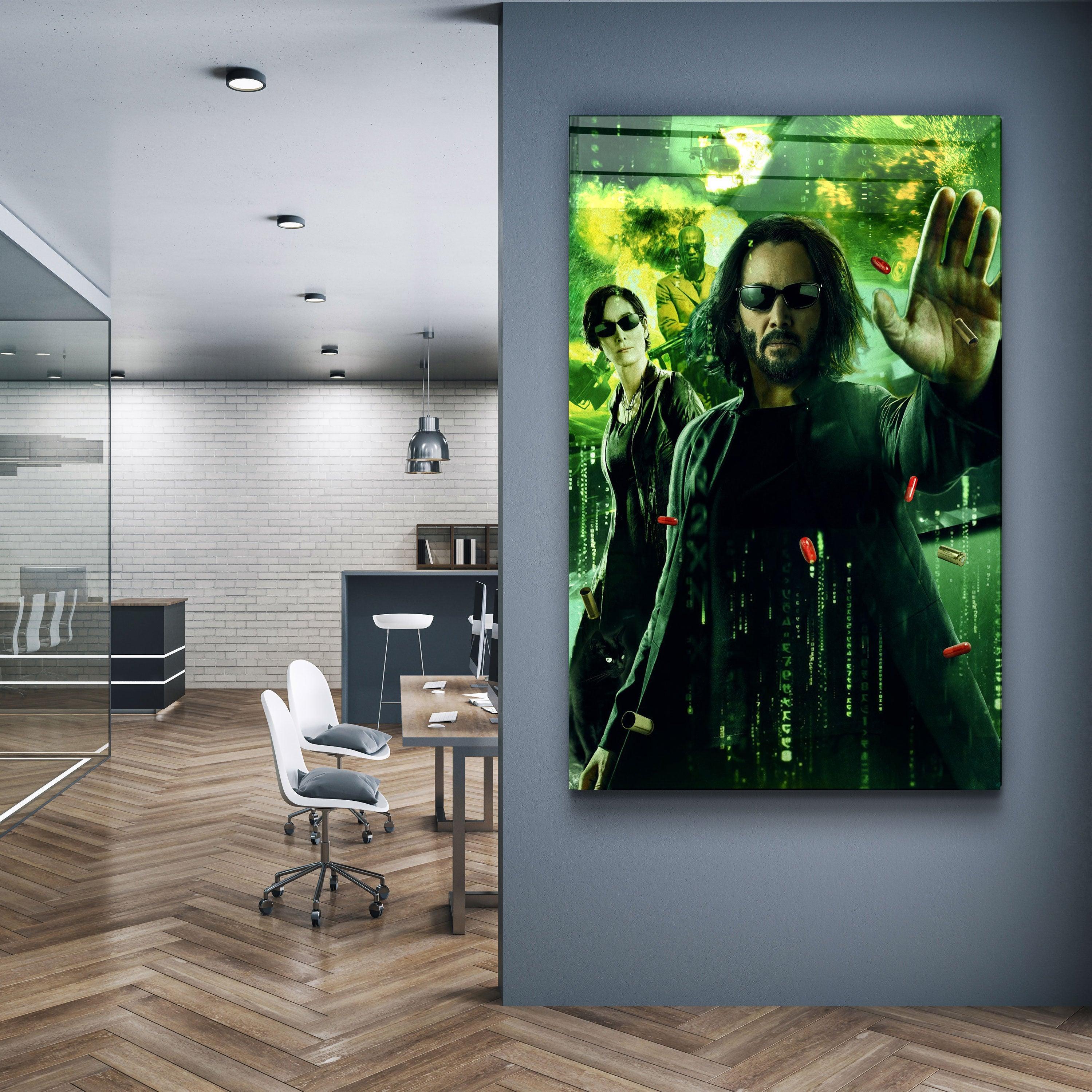 ・"Reborn Of The Matrix"・Designers Collection Glass Wall Art - ArtDesigna Glass Printing Wall Art
