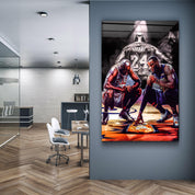 ・"Kobe - MJ - LeBron James"・Designer's Collection Glass Wall Art - ArtDesigna Glass Printing Wall Art