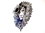 ・"Astro Lion"・Premium Metal Wall Art - Limited Edition - ArtDesigna Glass Printing Wall Art
