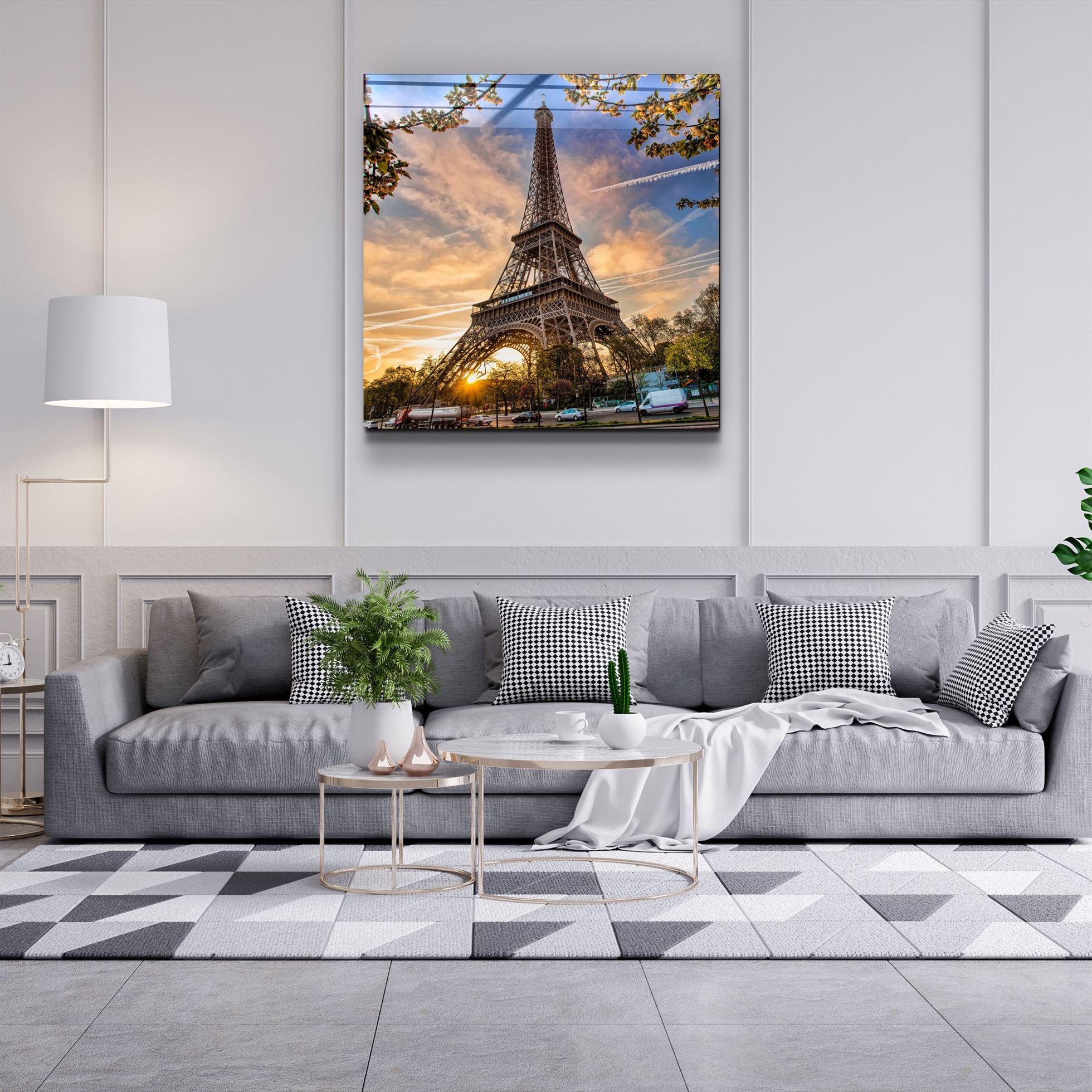 ・"Eiffel Tower"・Glass Wall Art - ArtDesigna Glass Printing Wall Art