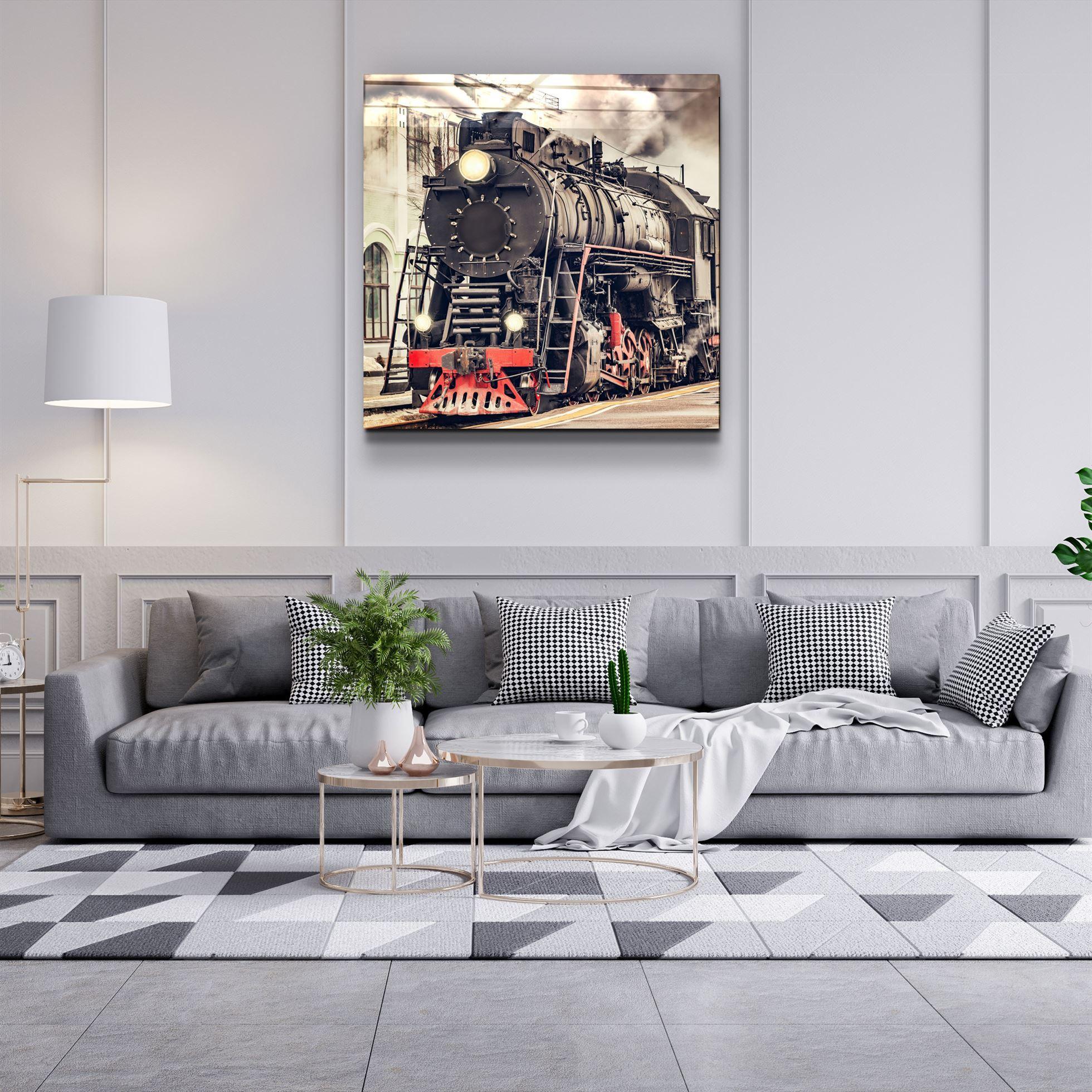 ・"Train"・Glass Wall Art - ArtDesigna Glass Printing Wall Art