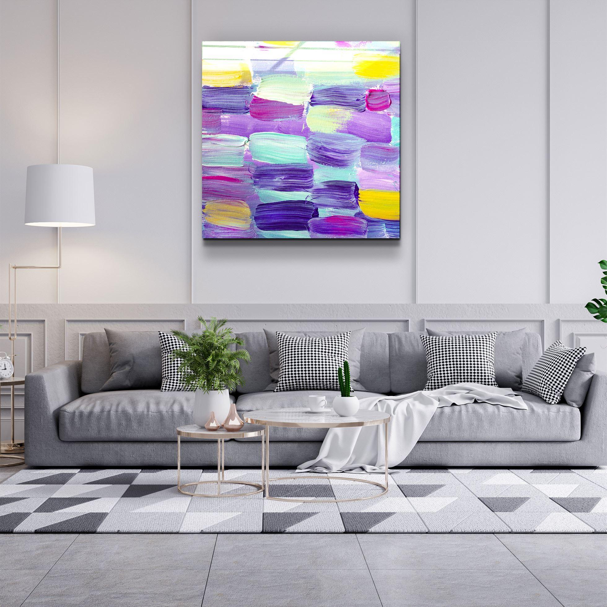 ・"Pinkastone"・Glass Wall Art - ArtDesigna Glass Printing Wall Art