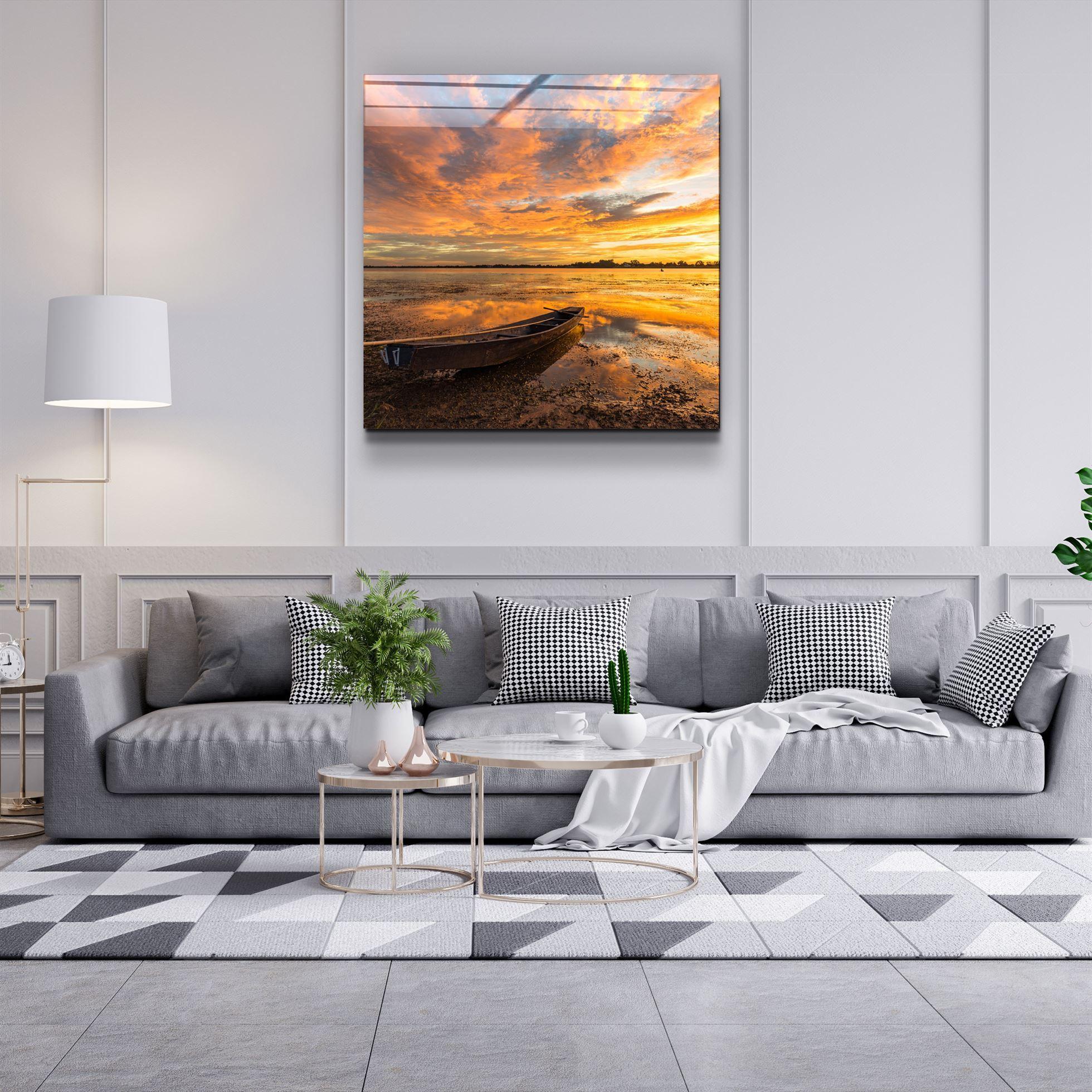 ・"Lake"・Glass Wall Art - ArtDesigna Glass Printing Wall Art