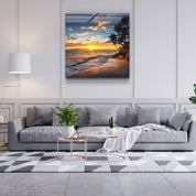 ・"Palm Trees"・Glass Wall Art - ArtDesigna Glass Printing Wall Art