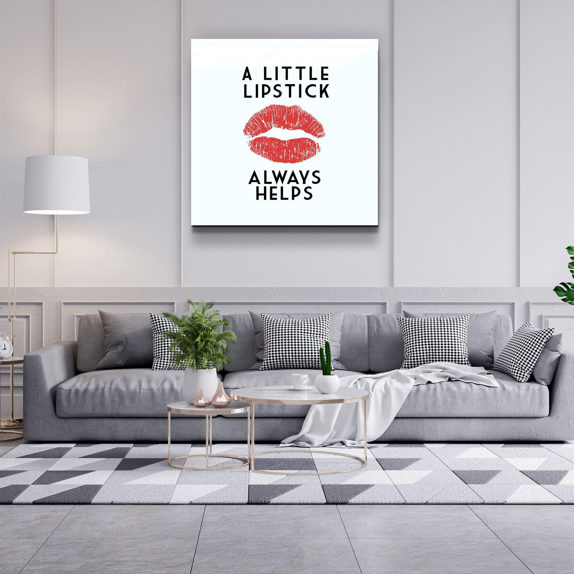 ・"Lipstick"・Glass Wall Art - ArtDesigna Glass Printing Wall Art