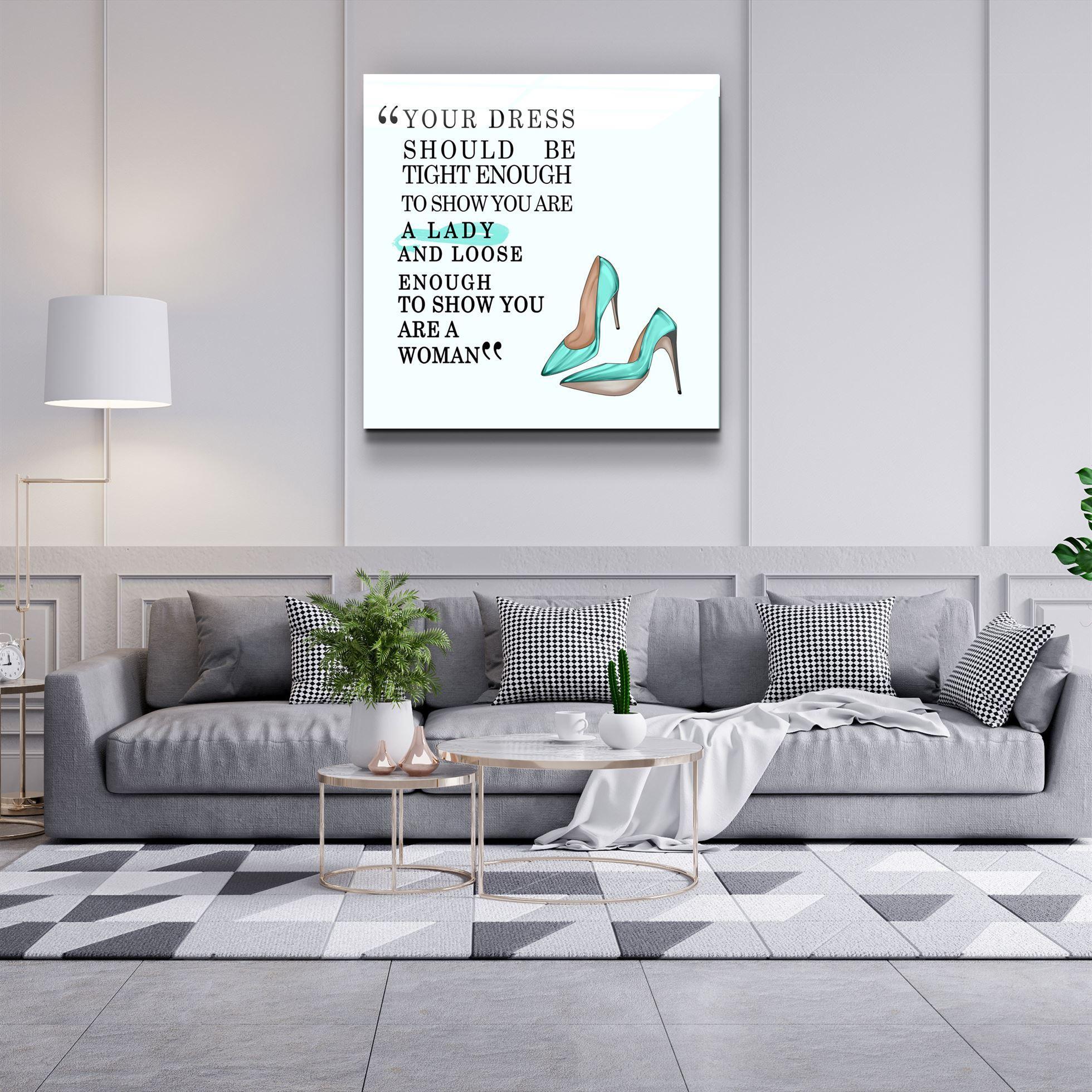 ・"Dress"・Glass Wall Art - ArtDesigna Glass Printing Wall Art