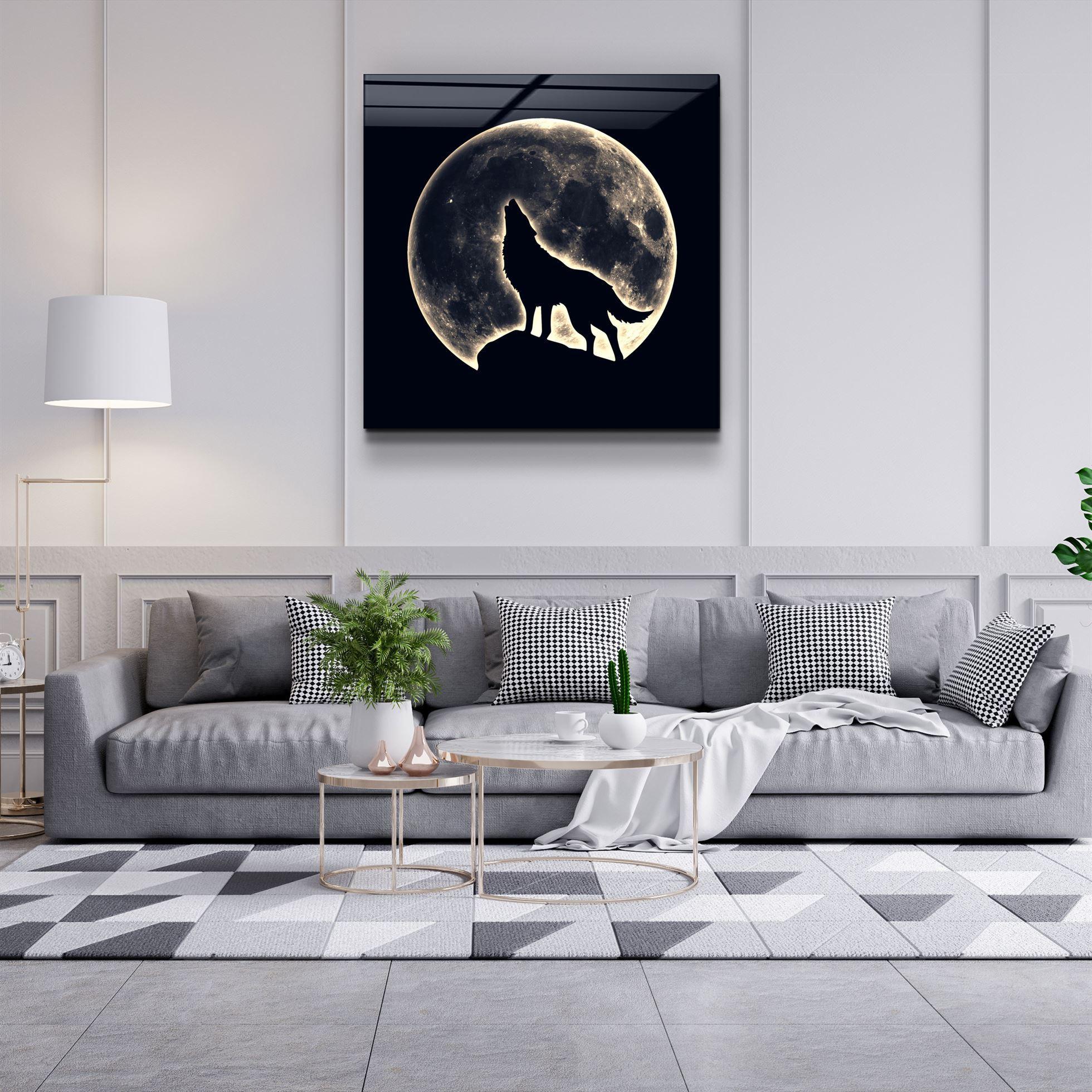 ・"Full Moon"・Glass Wall Art - ArtDesigna Glass Printing Wall Art
