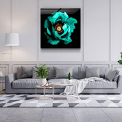 ・"Floral Green"・Glass Wall Art - ArtDesigna Glass Printing Wall Art