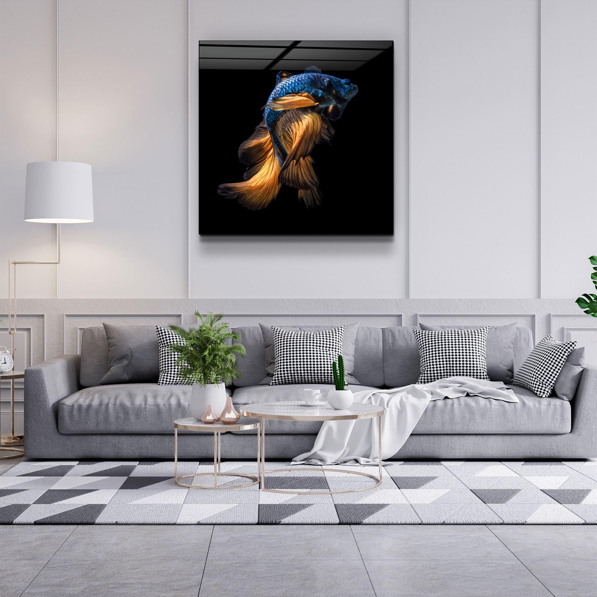 ・"Betta Fish"・Glass Wall Art - ArtDesigna Glass Printing Wall Art
