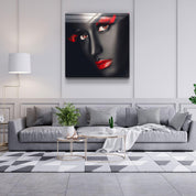 ・"Red Expressions"・Glass Wall Art - ArtDesigna Glass Printing Wall Art