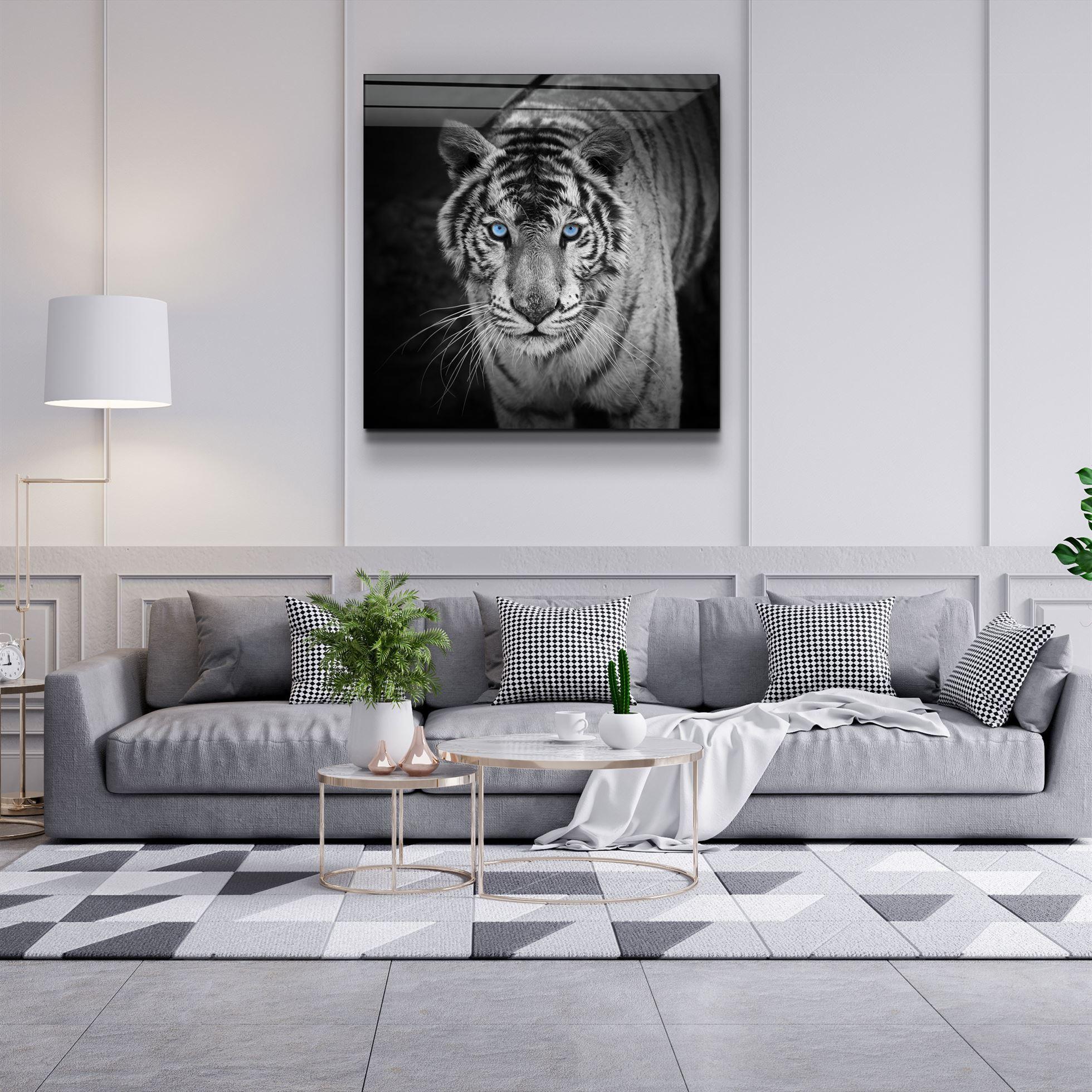 Majestic Stripes | Glass Wall Art - Artdesigna