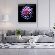 ・"Purple Flower"・Glass Wall Art - ArtDesigna Glass Printing Wall Art