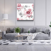 ・"Pink rose"・Glass Wall Art - ArtDesigna Glass Printing Wall Art