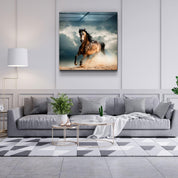 Running with the Herd | Glass Wall Art - Artdesigna