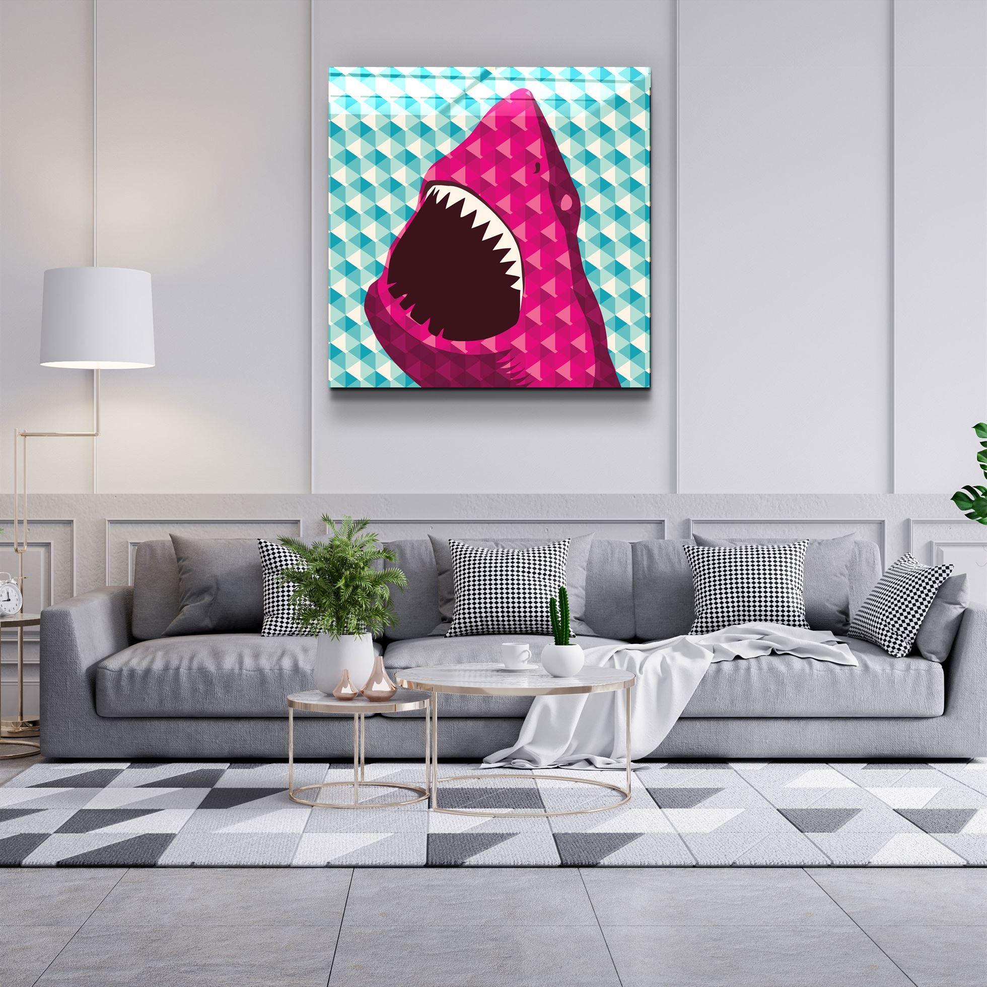 ・"Shark"・Glass Wall Art - ArtDesigna Glass Printing Wall Art