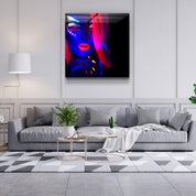 ・"Neon Dancer"・Glass Wall Art - ArtDesigna Glass Printing Wall Art