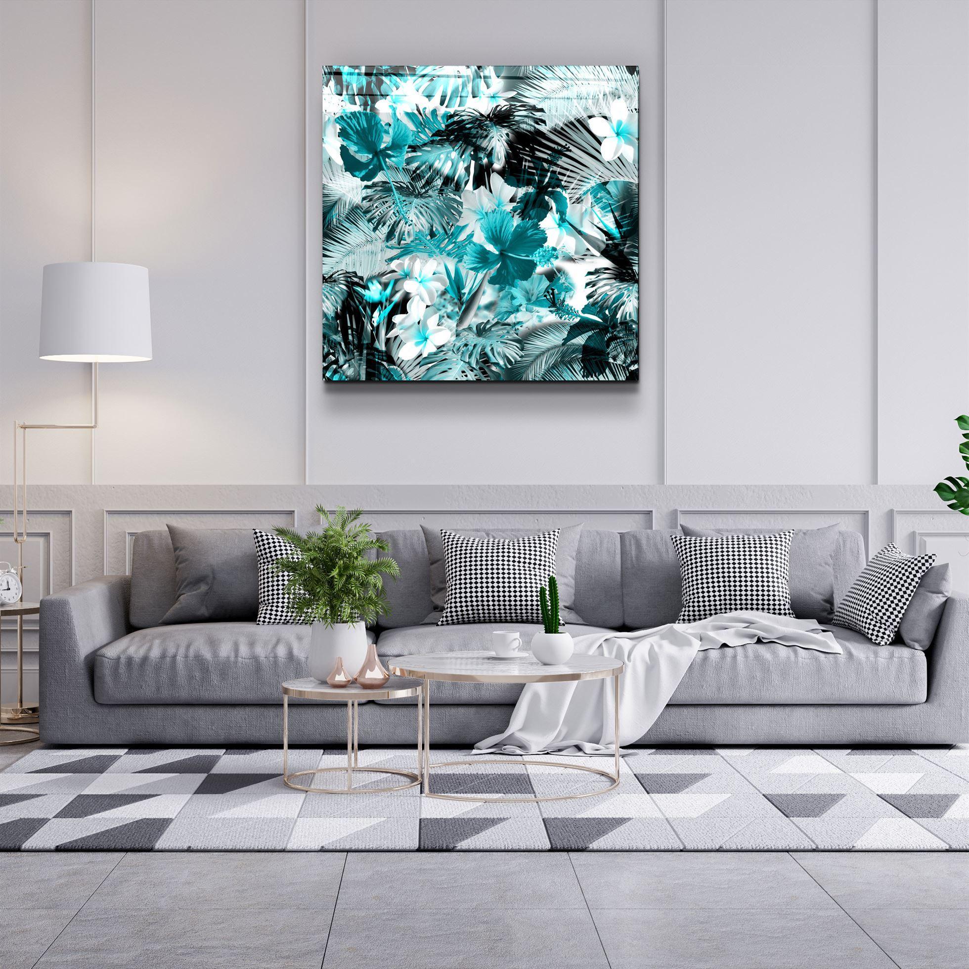・"Tropical Leaves"・Glass Wall Art - ArtDesigna Glass Printing Wall Art