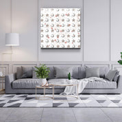 ."Moon Drops White". Glass Wall Art - ArtDesigna Glass Printing Wall Art