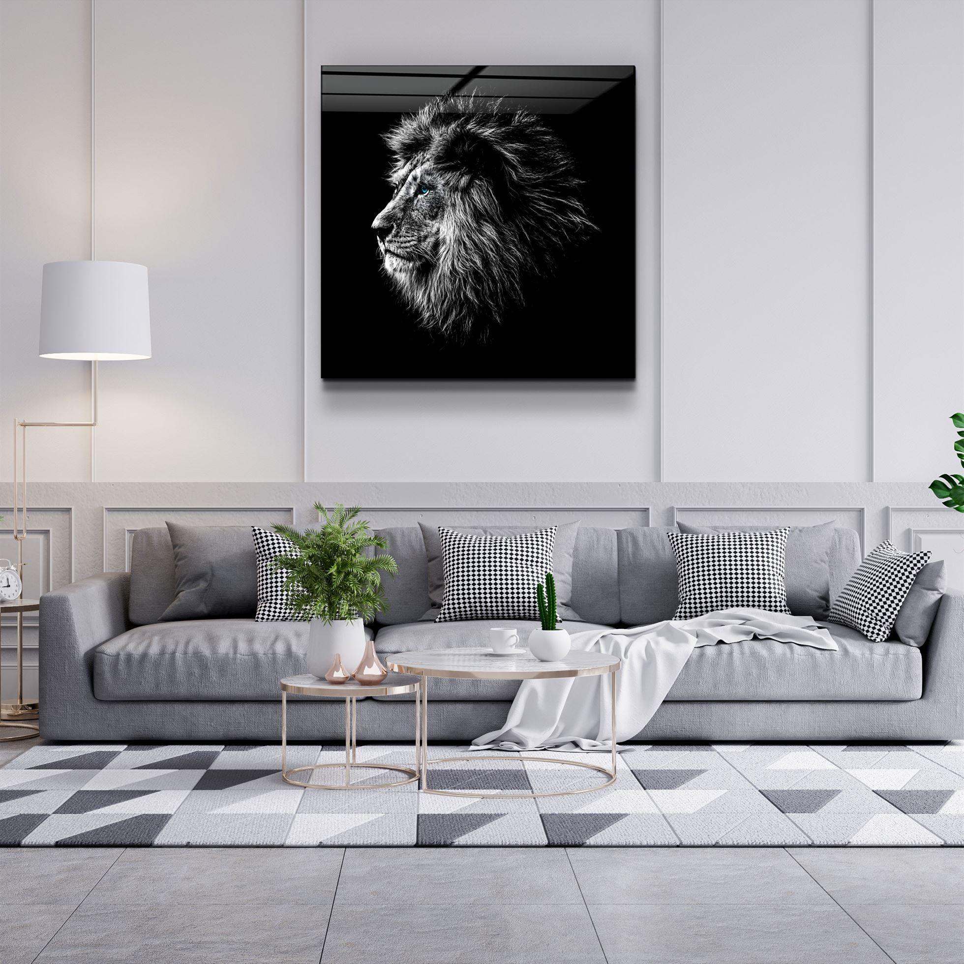 ・"Lion"・Glass Wall Art - ArtDesigna Glass Printing Wall Art