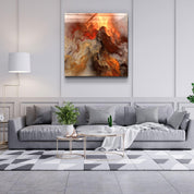 ・"Lava"・Glass Wall Art - ArtDesigna Glass Printing Wall Art