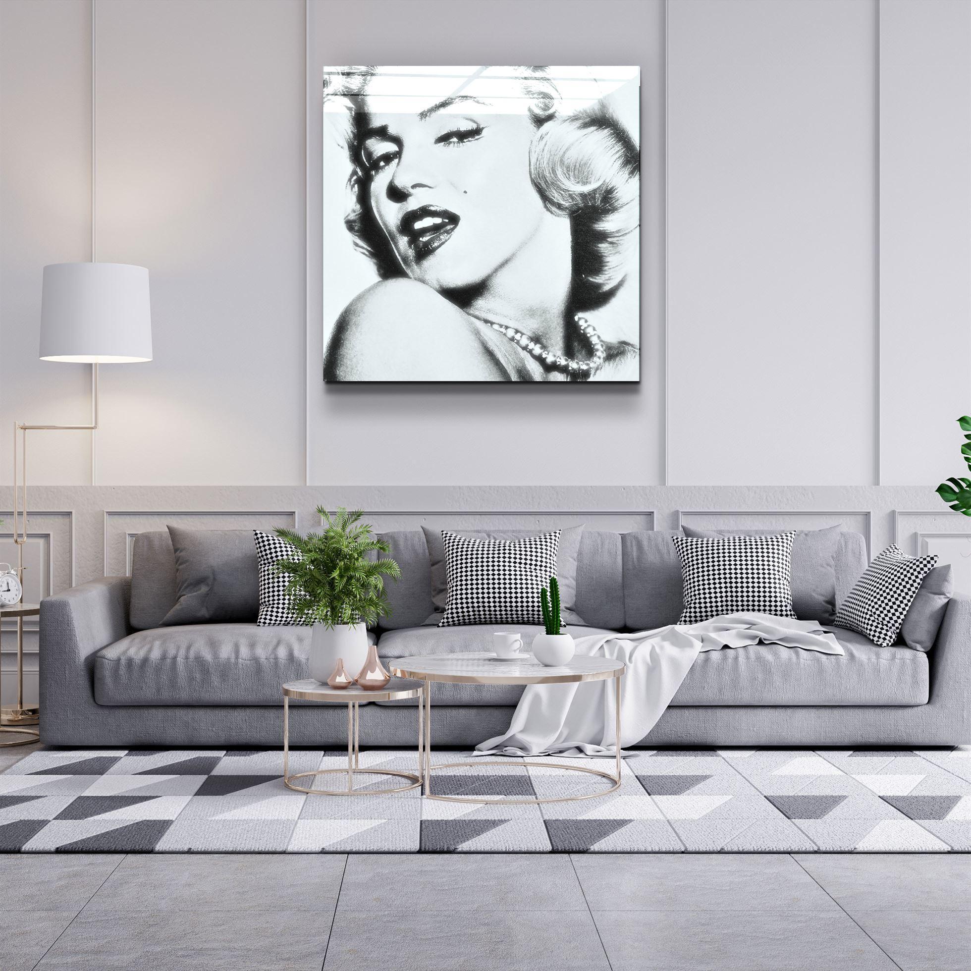 ・"Marilyn Monroe"・Glass Wall Art - ArtDesigna Glass Printing Wall Art