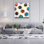 ・"Abstract Circles"・Glass Wall Art - ArtDesigna Glass Printing Wall Art