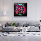 ・"Abstract Tiger"・Glass Wall Art - ArtDesigna Glass Printing Wall Art