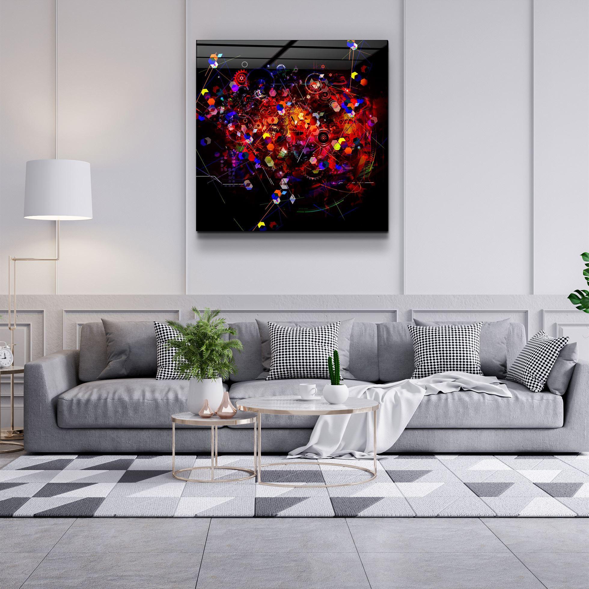 ・"Abstract Colors"・Glass Wall Art - ArtDesigna Glass Printing Wall Art