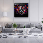 ・"Abstract Tiger"・Glass Wall Art - ArtDesigna Glass Printing Wall Art