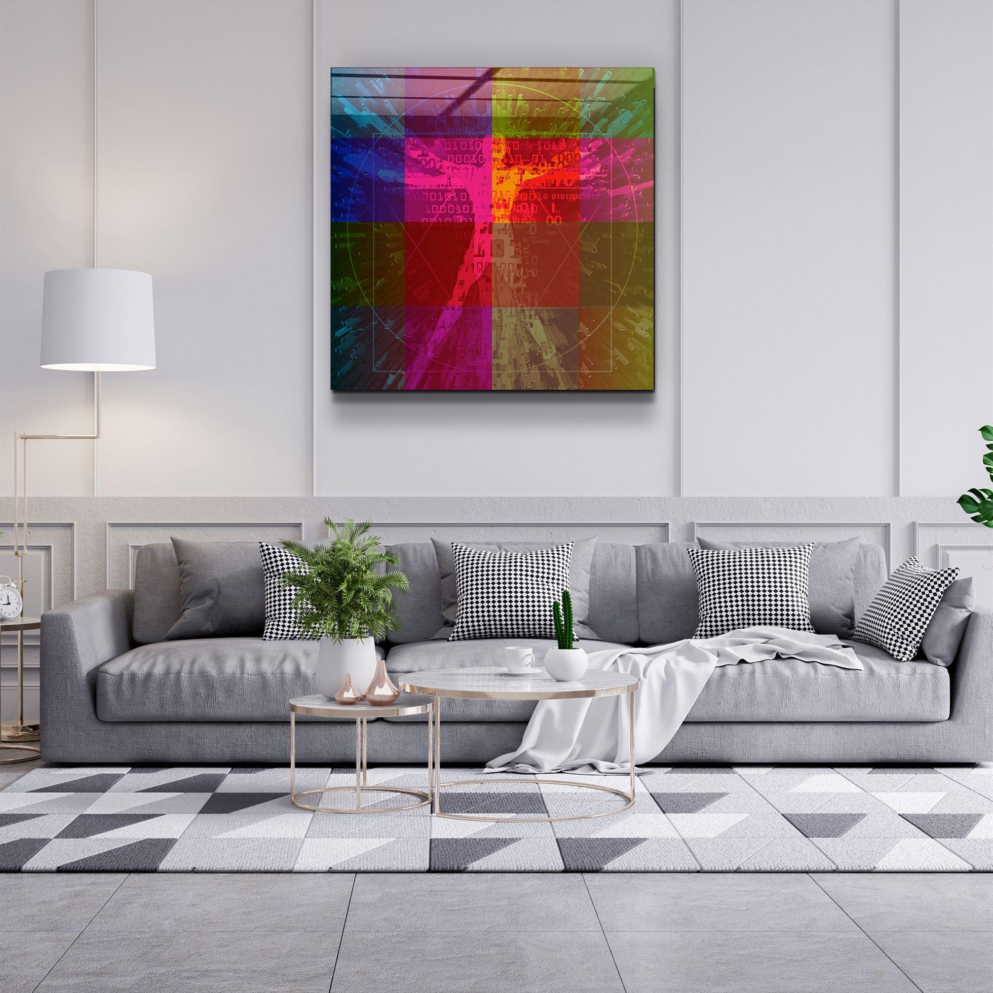 ・"Absctract Colors"・Glass Wall Art - ArtDesigna Glass Printing Wall Art