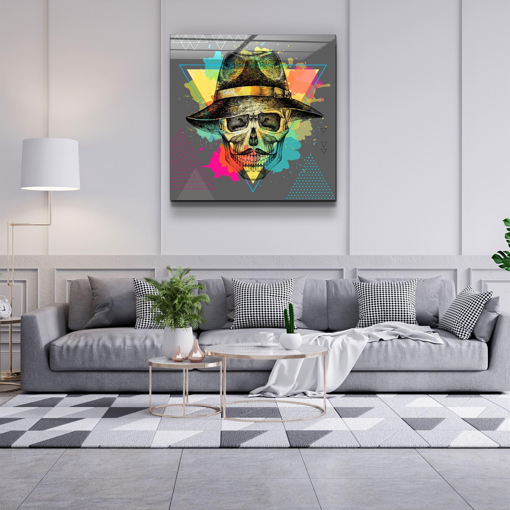・"Skulla4"・Glass Wall Art - ArtDesigna Glass Printing Wall Art