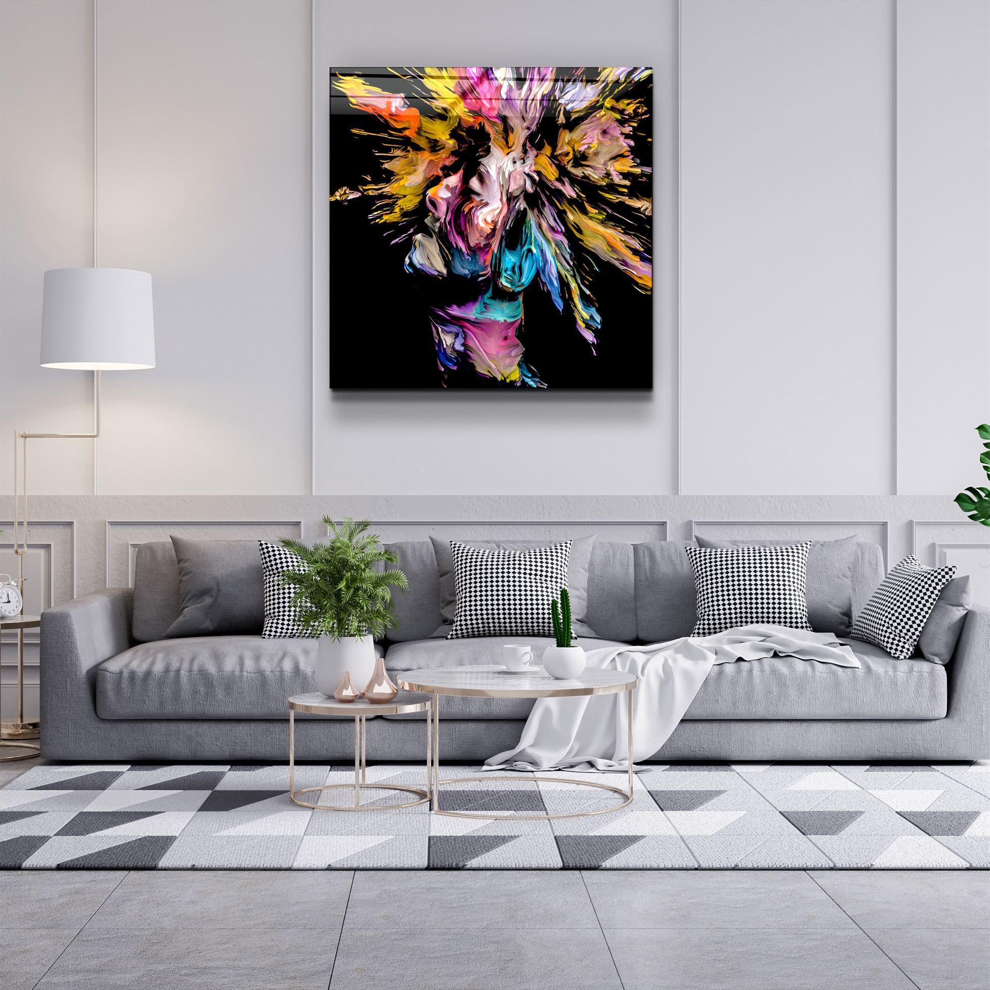 ・"Boom Head"・Glass Wall Art - ArtDesigna Glass Printing Wall Art