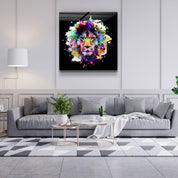 ・"Lion Abstract"・Glass Wall Art - ArtDesigna Glass Printing Wall Art