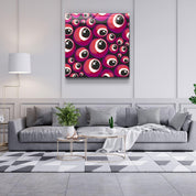 ・"Red Eyes"・Glass Wall Art - ArtDesigna Glass Printing Wall Art