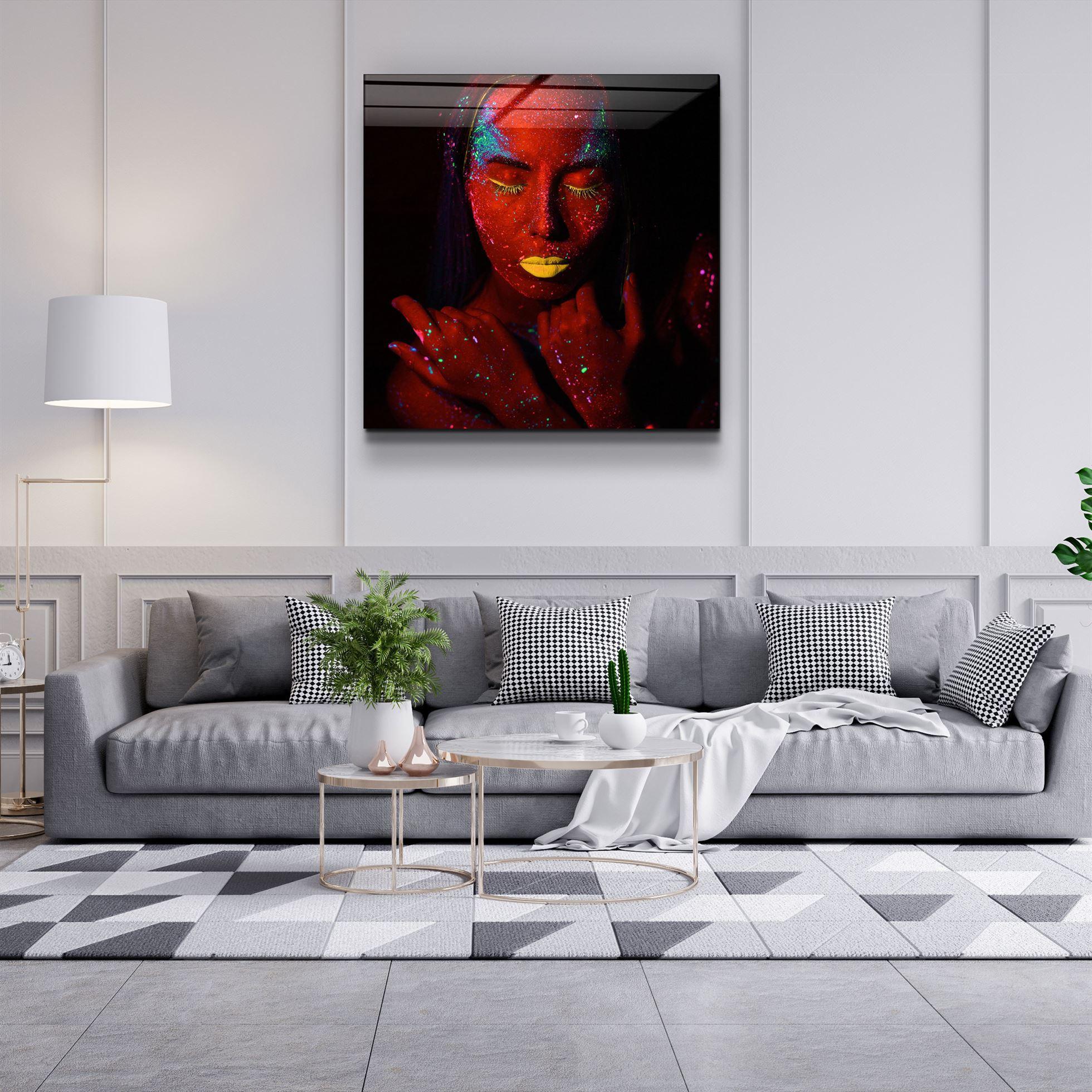 ・"Dreamer Red"・Glass Wall Art - ArtDesigna Glass Printing Wall Art