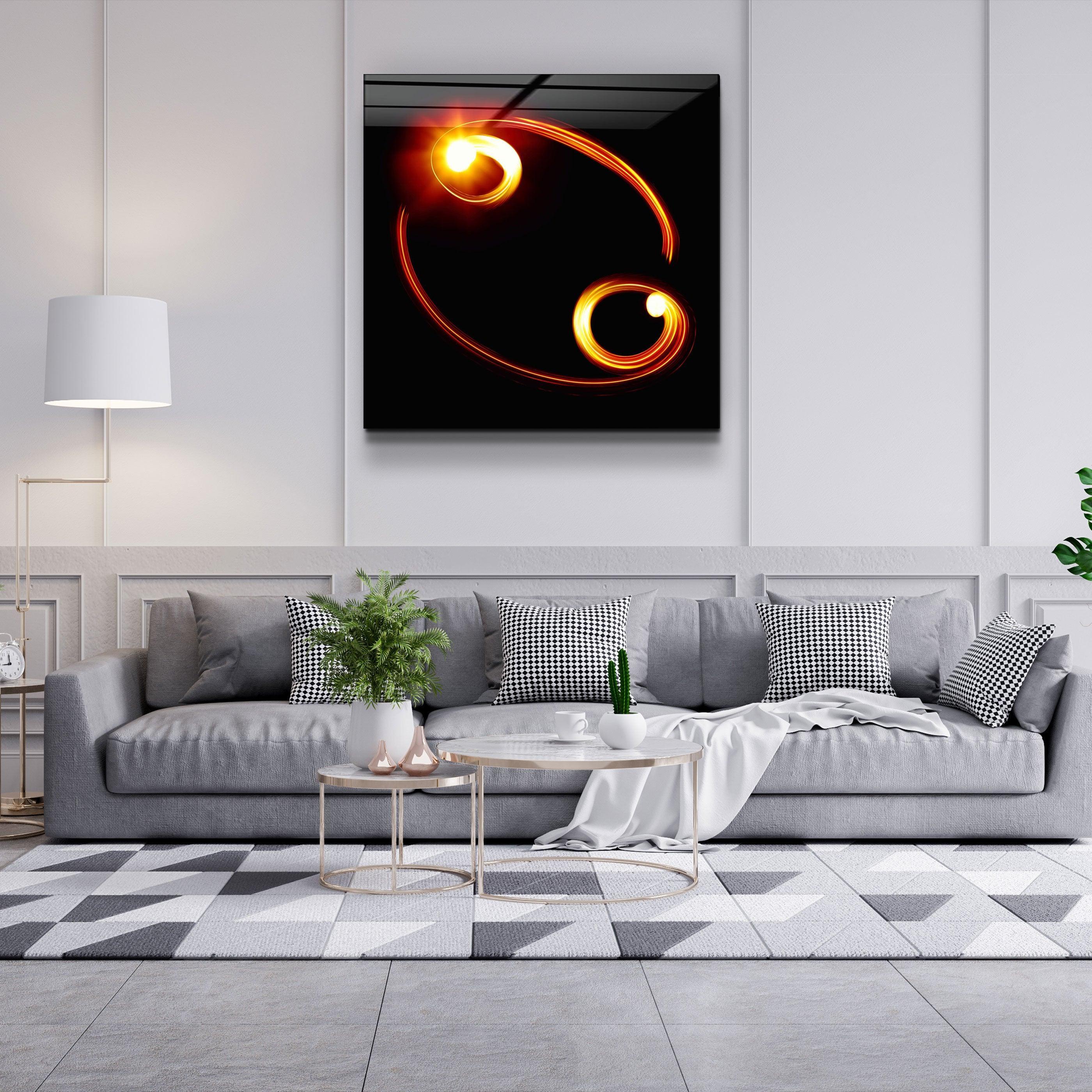 ."Cancer Zodiac Symbol". Glass Wall Art - ArtDesigna Glass Printing Wall Art