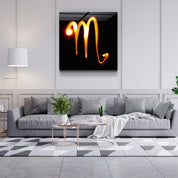 ."Scorpio Zodiac Symbol". Glass Wall Art - ArtDesigna Glass Printing Wall Art