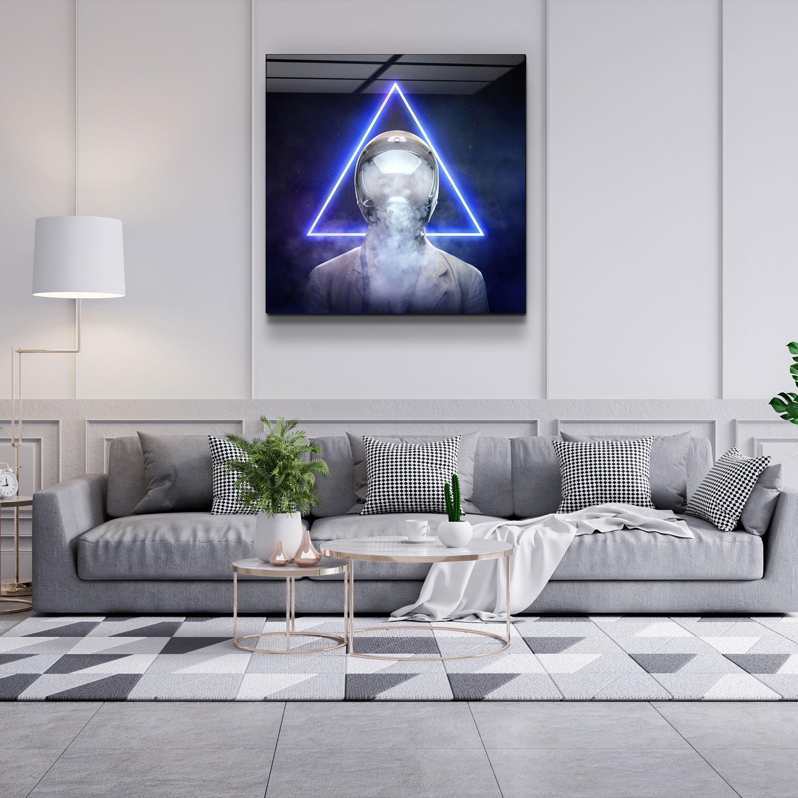 ・"Smoky Face"・Glass Wall Art - ArtDesigna Glass Printing Wall Art