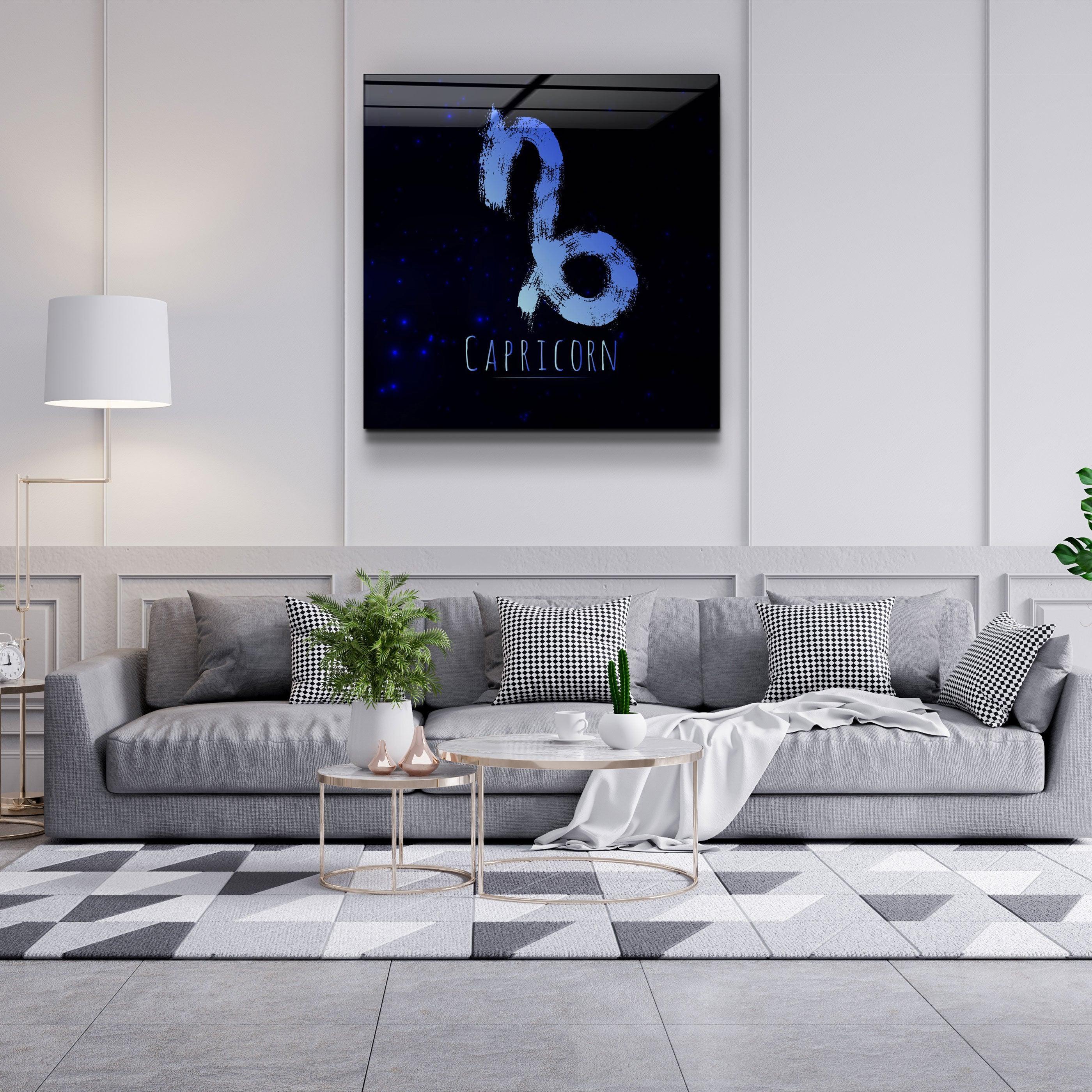 ."Zodiac V2 - Capricorn". Glass Wall Art - ArtDesigna Glass Printing Wall Art