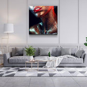 ・"Silvery Make Up"・Glass Wall Art - ArtDesigna Glass Printing Wall Art